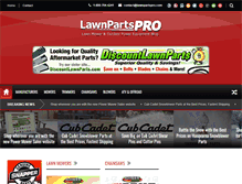 Tablet Screenshot of lawnpartspro.com